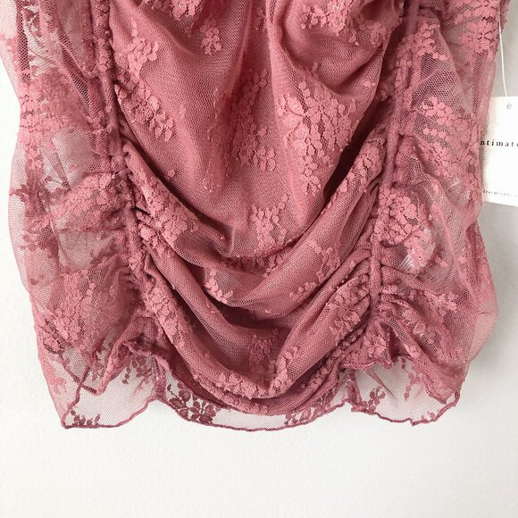 Free People top XL Lacey in love cami top tshirt New with tags! Lace tee - Picture 8 of 11